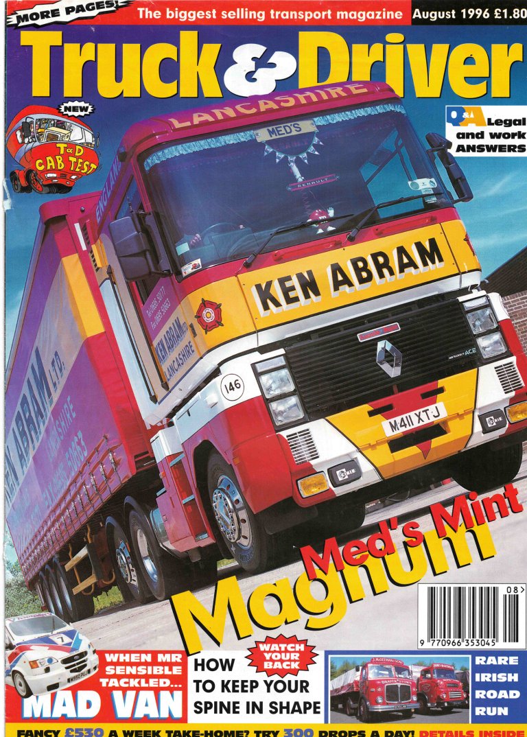 Truck & Driver August 1996 cover page