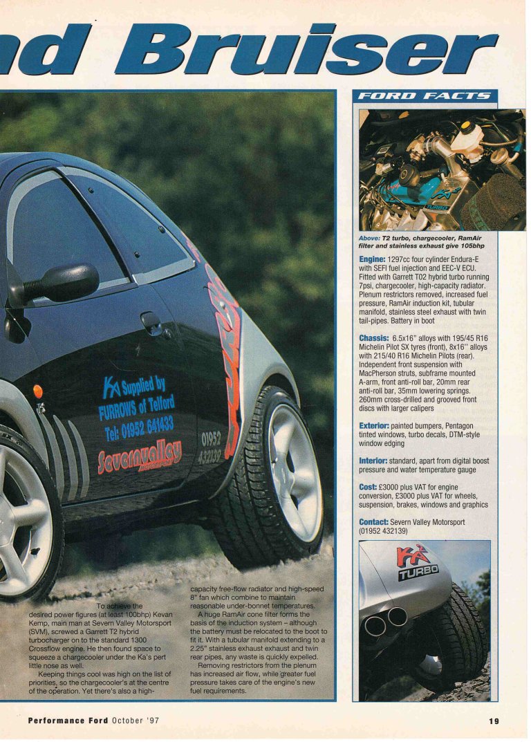 Performance Ford October 1997 cover page