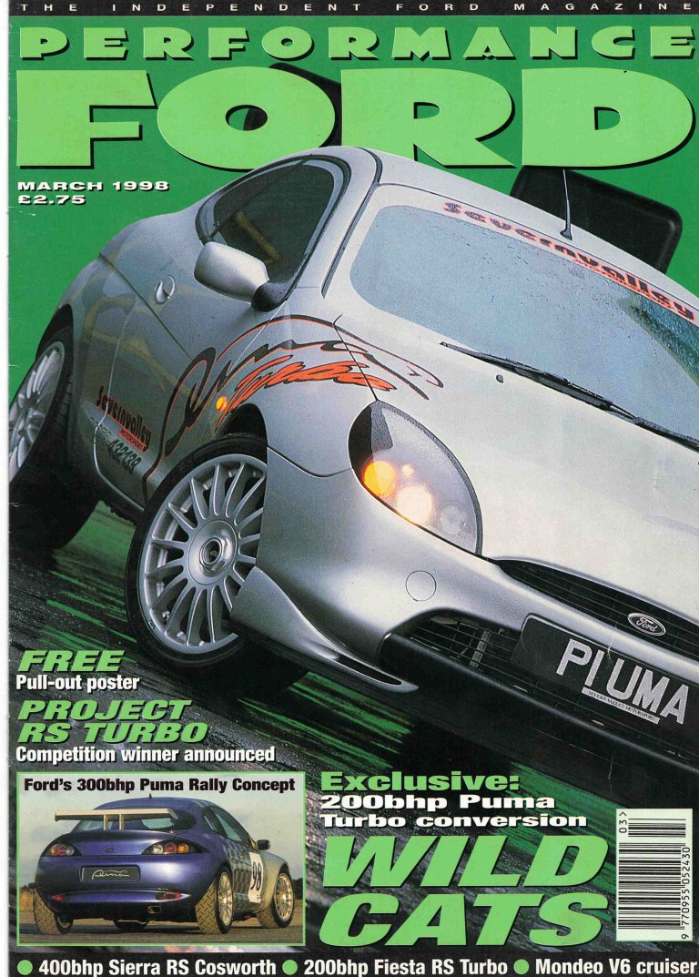 Ford Performance March 1998 cover page