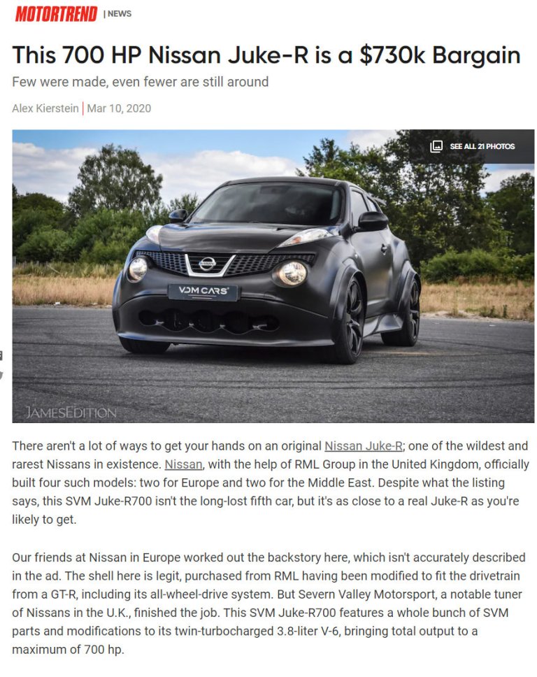 MotorTrend March 2020 cover page