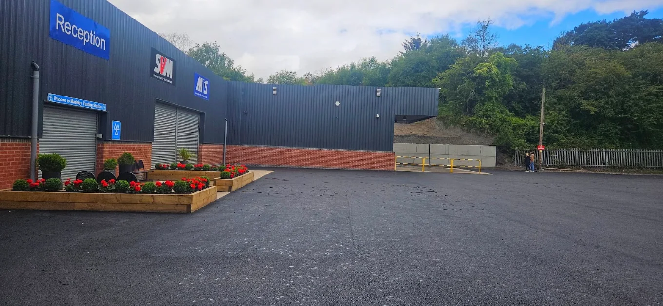 Reception entrance at The Mill with Severn Valley Motorsport and MTS signs